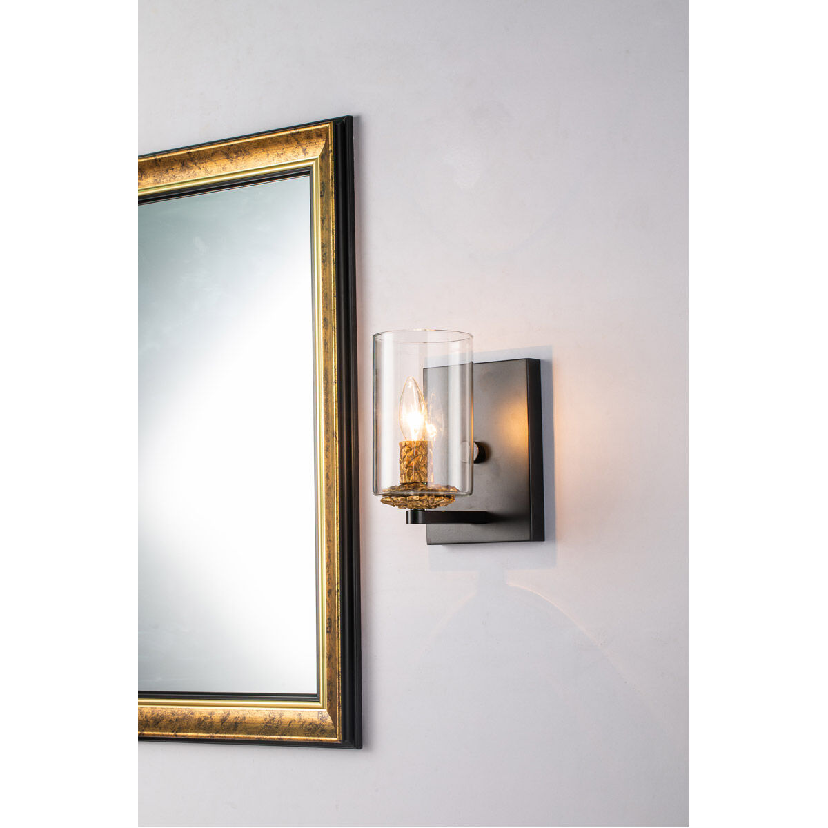 Bolivar 1 Light 6 inch MB Bath Light Wall Light in Matte Black